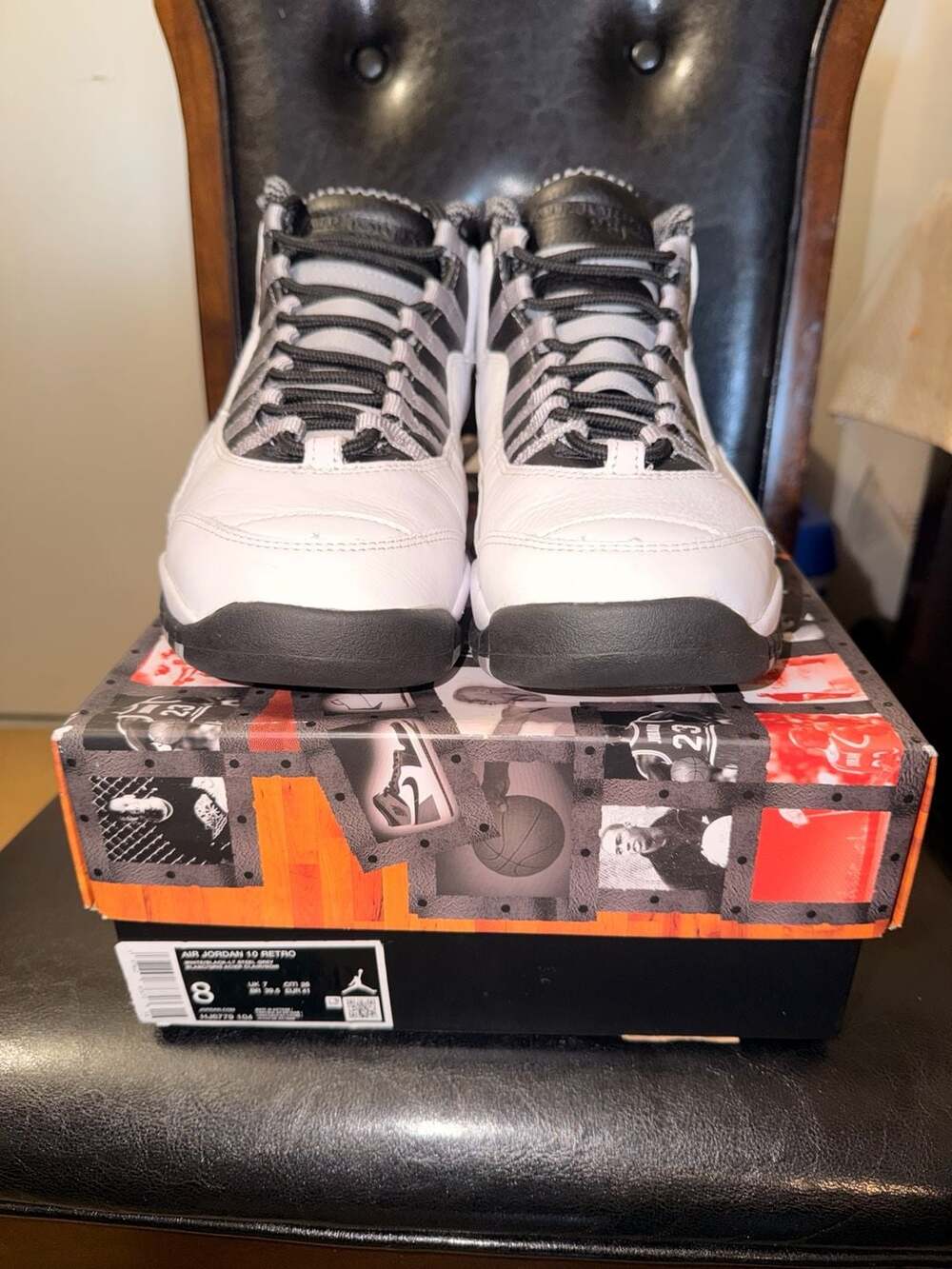 Nike Air Jordan 10 Retro OG Steel Size 8 White Black Light Steel Grey (2025)